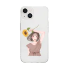 うしちゃんのお部屋の向日葵 Soft Clear Smartphone Case