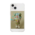 白米の牡羊座の赤ちゃん Soft Clear Smartphone Case