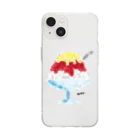 suisuiのいちご練乳かき氷 Soft Clear Smartphone Case