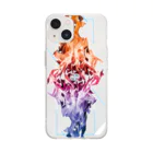 Drecome_Designのポリゴンフレイム Soft Clear Smartphone Case