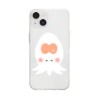 うとのぎゃらり〜🐰のゆるかわヤマタロウヤドリツノムシ Soft Clear Smartphone Case