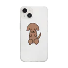 BlumeBellの画質荒いぬ Soft Clear Smartphone Case