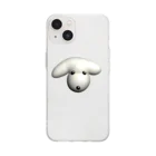 最強すーぱーすーぱーあめいじんぐの立体的な犬 Soft Clear Smartphone Case