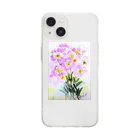 SUZURI.KEY-CHANの昼咲き月見草BF0902 Soft Clear Smartphone Case