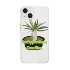 momoのPachypodium Gracilius Soft Clear Smartphone Case