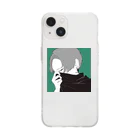 寝室モニカのR.I.Pくん Soft Clear Smartphone Case