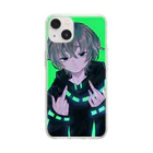 ALONE...の厨二病くん Soft Clear Smartphone Case