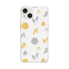 ..lineの冬小物イラスト Soft Clear Smartphone Case