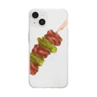 裏見の焼き鳥-ねぎま Soft Clear Smartphone Case