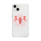 中華呪術堂（チャイナマジックホール）の【赤】泥酔拳 Soft Clear Smartphone Case