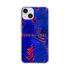 MiYoKa-BISHのBlue Zebra by MiYoKa-BISH Soft Clear Smartphone Case