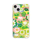 naoko.kamiyamaのキタダケソウ Soft Clear Smartphone Case