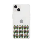 Talow Design のRainbow Minomushi Full Members Soft Clear Smartphone Case