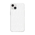 SALのwhite paint Soft Clear Smartphone Case