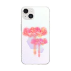 綾錦工房 りこりすの曼珠沙華 - 朧 【黄昏】 Soft Clear Smartphone Case