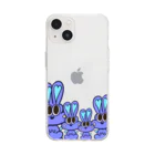 Boast lila creepのmadness rabbits Soft Clear Smartphone Case