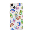 GRRY @suzuriのサケサケパラダイス(パターン) Soft Clear Smartphone Case