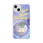 crystal-koaraのふわふわシマエナガ【Lavender】 Soft Clear Smartphone Case