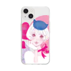 蛯原あきらのねこ耳お帽子 Soft Clear Smartphone Case