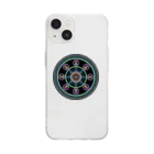 点描曼荼羅グッズのMandala#1(丸) Soft Clear Smartphone Case