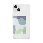 Y.designのrainy garden Soft Clear Smartphone Case