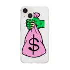 C.R.E.A.Mのmonster money Soft Clear Smartphone Case