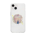 R’sのMoon Fantasy 〜月と空とうさぎと〜 Soft Clear Smartphone Case