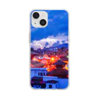 orange_honeyの夕焼け9 Soft Clear Smartphone Case