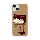 イラスト MONYAAT のCT99 CHOCOKATE IS MY LIFE*角型E Soft Clear Smartphone Case