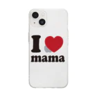 キッズモード某のI love mama Soft Clear Smartphone Case