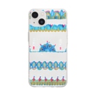 ネルネルテルネのナマステ刺繍 ✺ ホワイト Soft Clear Smartphone Case