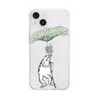 INIの鳥獣戯画カエル１ Soft Clear Smartphone Case