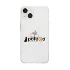 pote©o*  ハンドメイドドッグウェアのぽてこ犬アイコン Soft Clear Smartphone Case