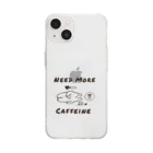 Andiamoのカフェインを下さい Soft Clear Smartphone Case