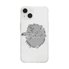 tsugumiさん家のnoirちゃんのNETERU NEKO Soft Clear Smartphone Case