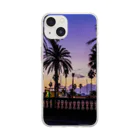 Tienda Costa del solのバルセロナ　ビーチサイド　phone　case Soft Clear Smartphone Case