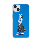 有村佳奈のART FASHION SHOPのblueケース Soft Clear Smartphone Case