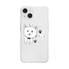 KUROWOLFの犬のワンコくん Soft Clear Smartphone Case