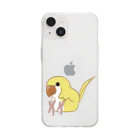 オキナちゃん家のオキナインコ ルチノー Soft Clear Smartphone Case