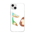 ふじのタレ目カー Soft Clear Smartphone Case