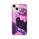 雛井ゆら┃Yura Hinaiのお気に入りのピアスつけて Soft Clear Smartphone Case