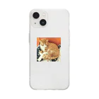 cのまるっとねこリンツ Soft Clear Smartphone Case