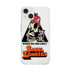 SAUNA ZOMBIESのSAUNA ZOMBIES -which do you like? SIDE:Hour Glass - Soft Clear Smartphone Case