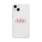 moon-mayのㅎㅎㅎ（くすみピンク） Soft Clear Smartphone Case