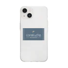 デッキ〜♪♯のconakucha(コナクチャ)ブルーグレーカラー Soft Clear Smartphone Case