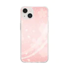 orange_honeyの桜71 Soft Clear Smartphone Case