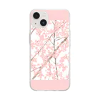 orange_honeyの桜72 Soft Clear Smartphone Case