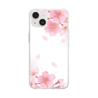 orange_honeyの桜83 Soft Clear Smartphone Case