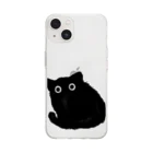 YoshitsuguですのKuromeow Soft Clear Smartphone Case