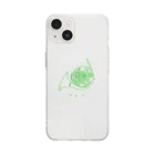 saiのほるん（グリーン） Soft Clear Smartphone Case